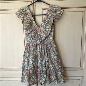 Entro Floral V-Neck Dress